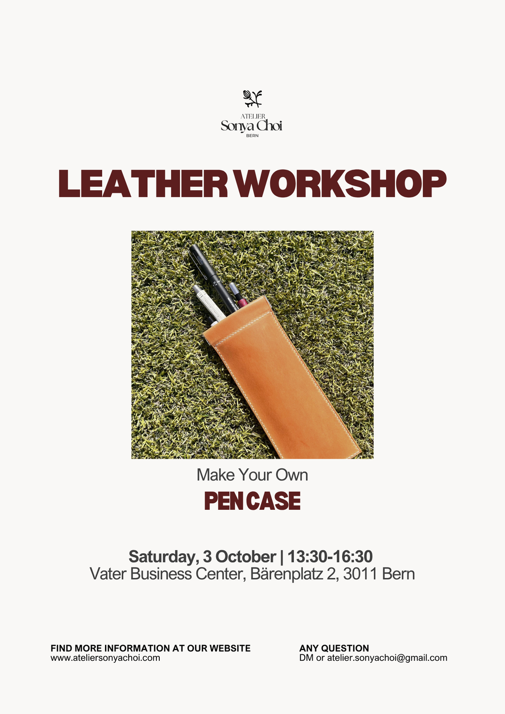 Leather Workshop with Saddle Stitch