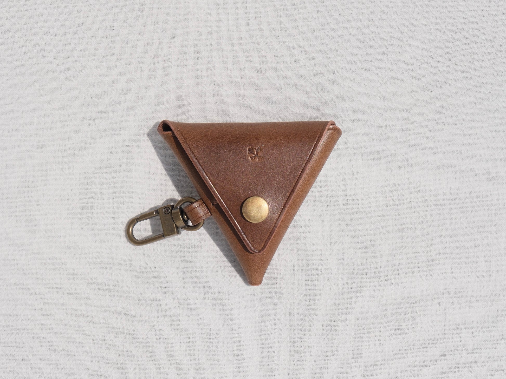 Triangle Coin Purse -  Brown