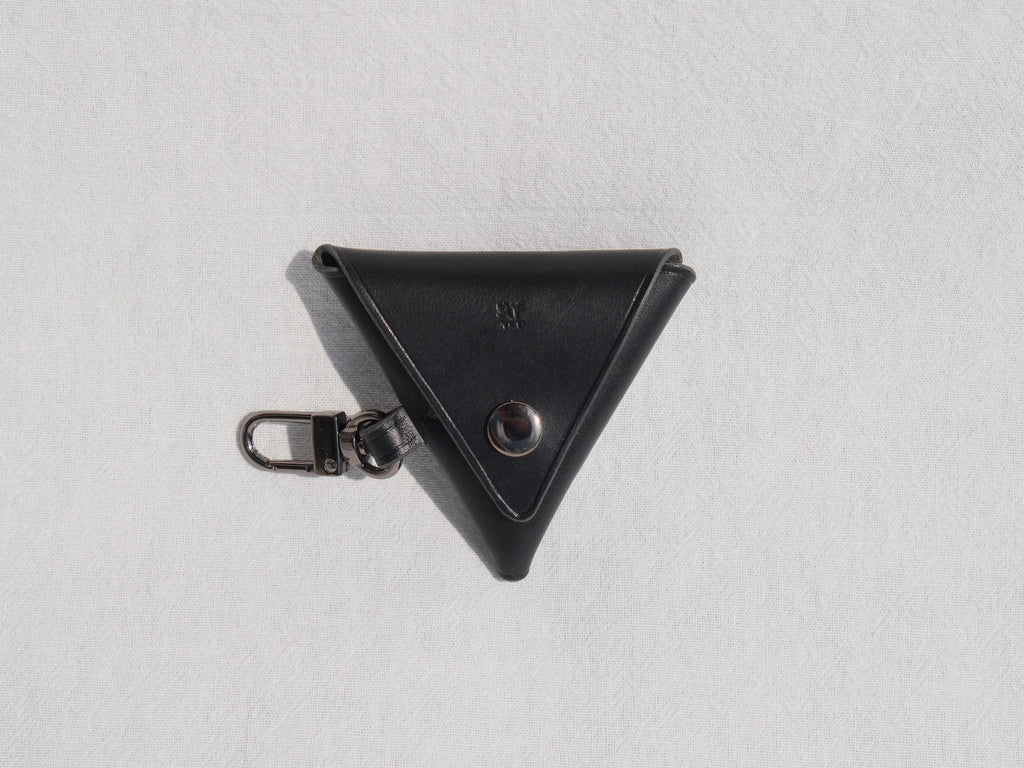 Triangle Coin Purse -  Black