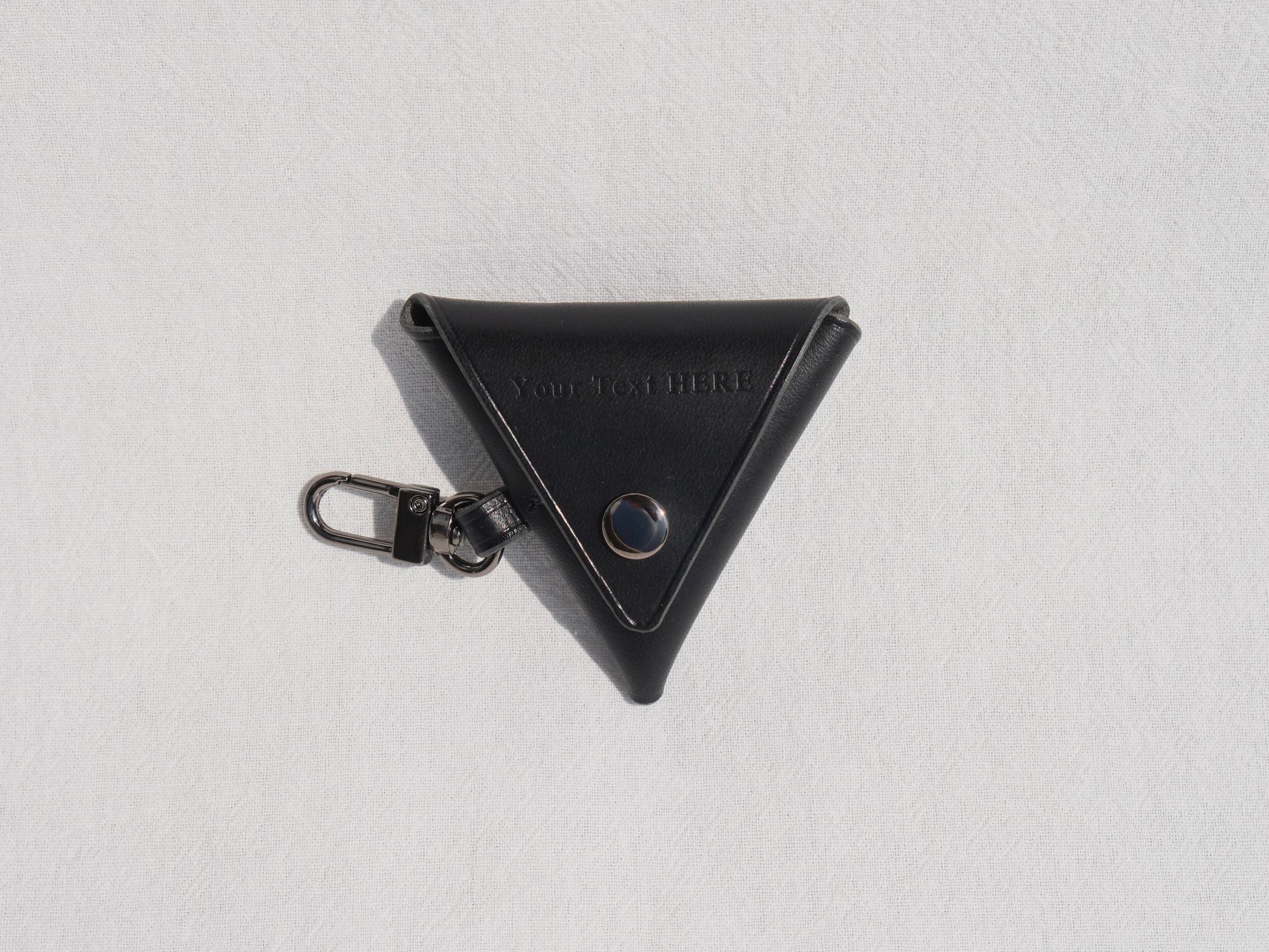 Triangle Coin Purse -  Black