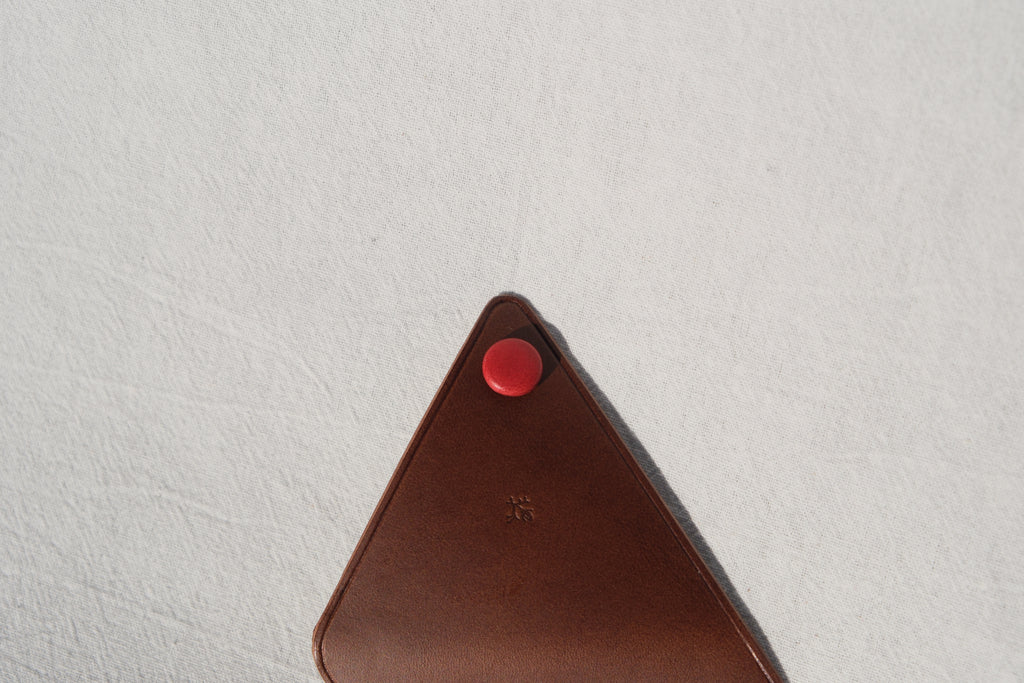Triangle Coin Purse -  Brown