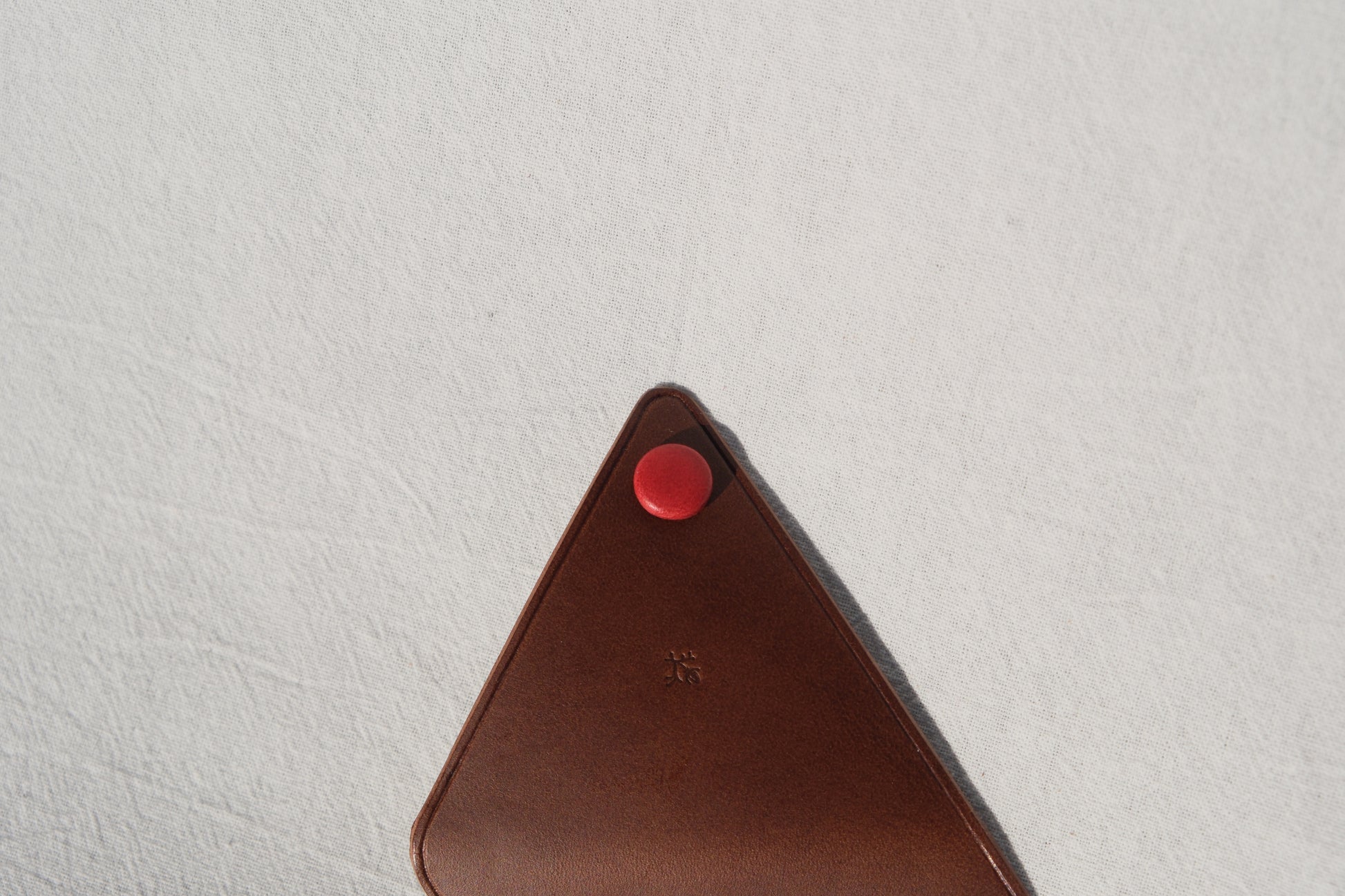 Triangle Coin Purse -  Brown