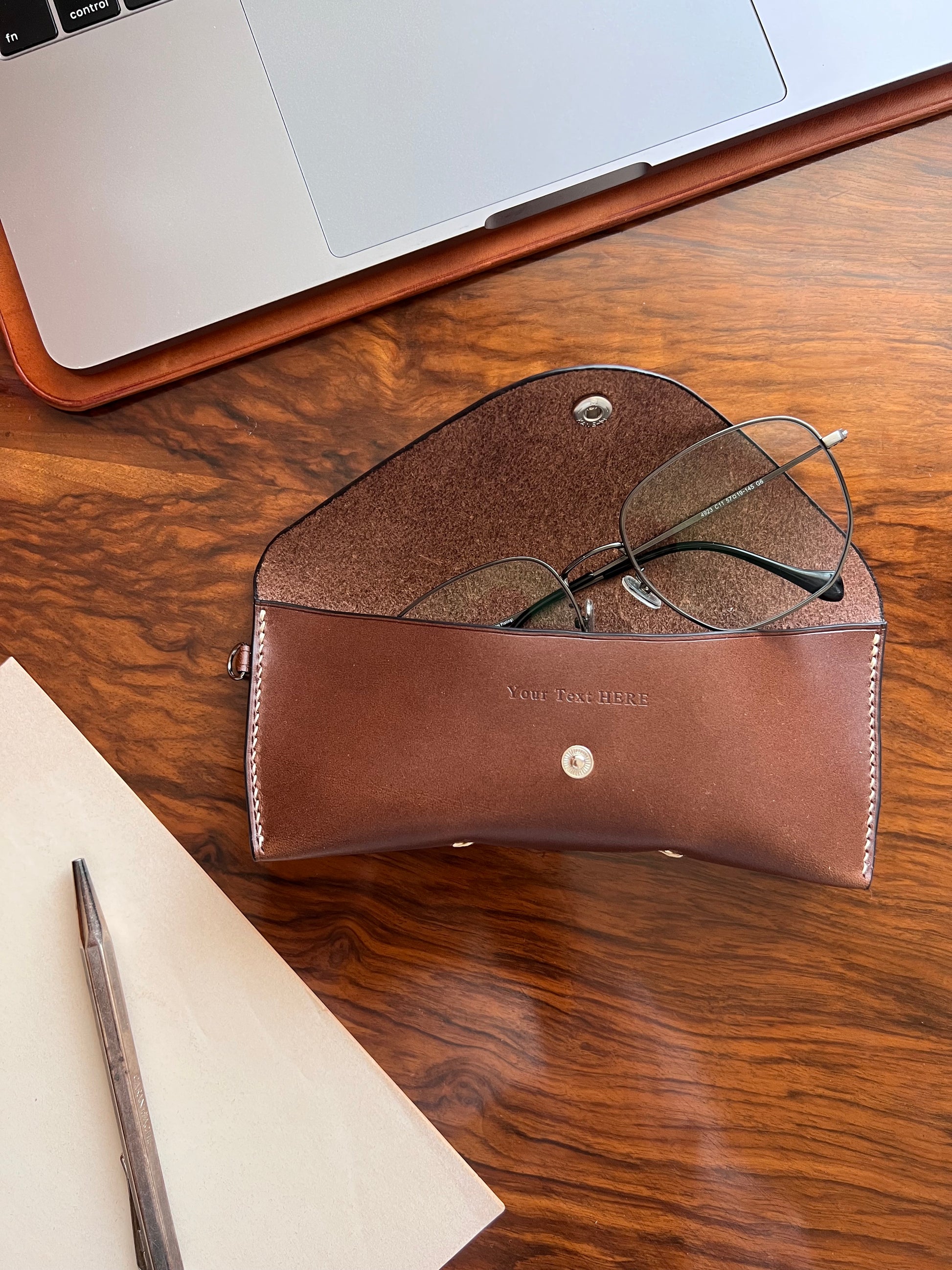 Snap Eyewear Case - Brown