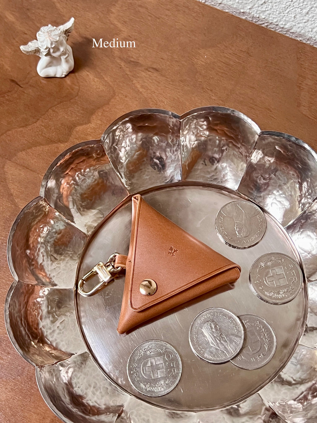 Triangle Coin Purse - Camel