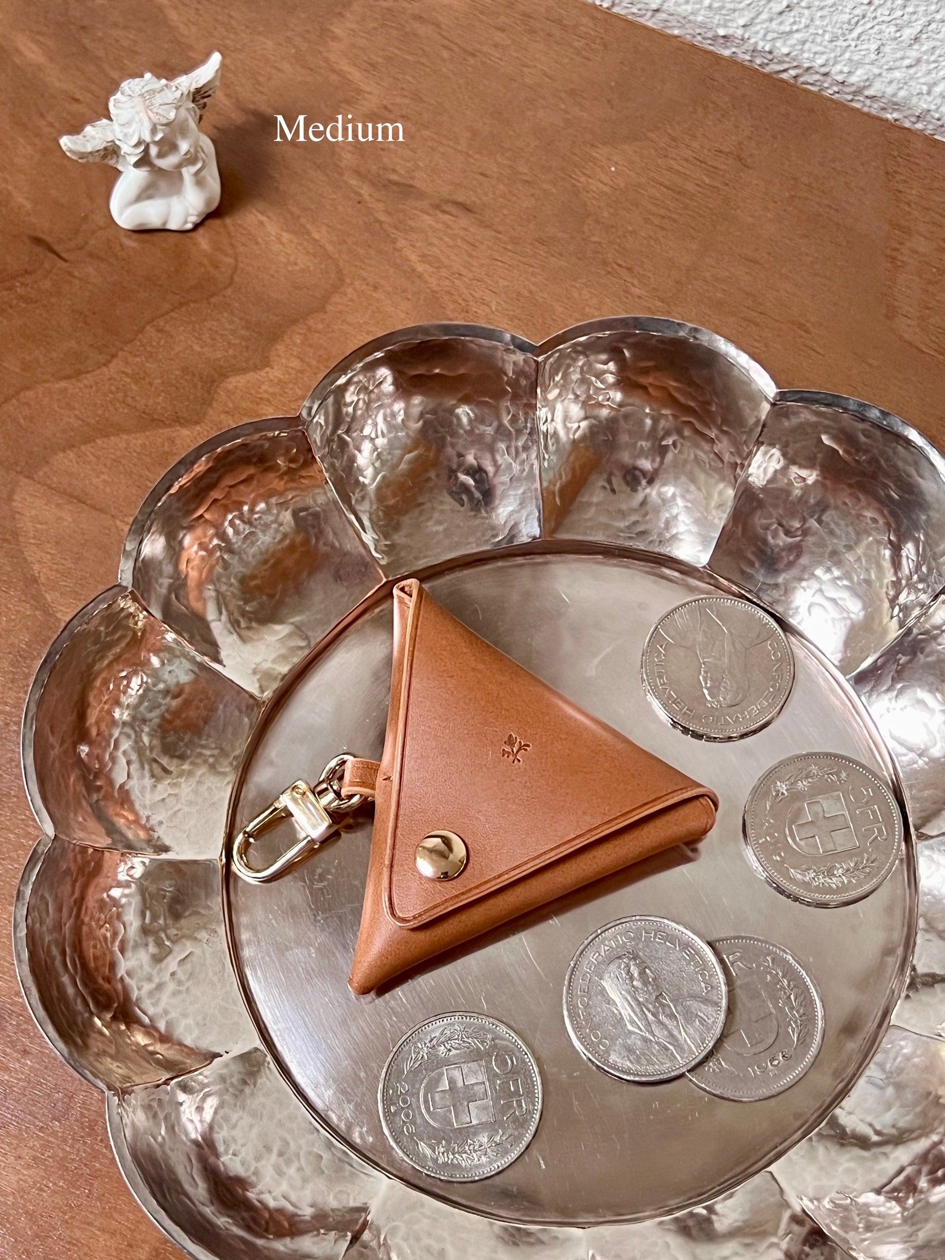 Triangle Coin Purse - Camel