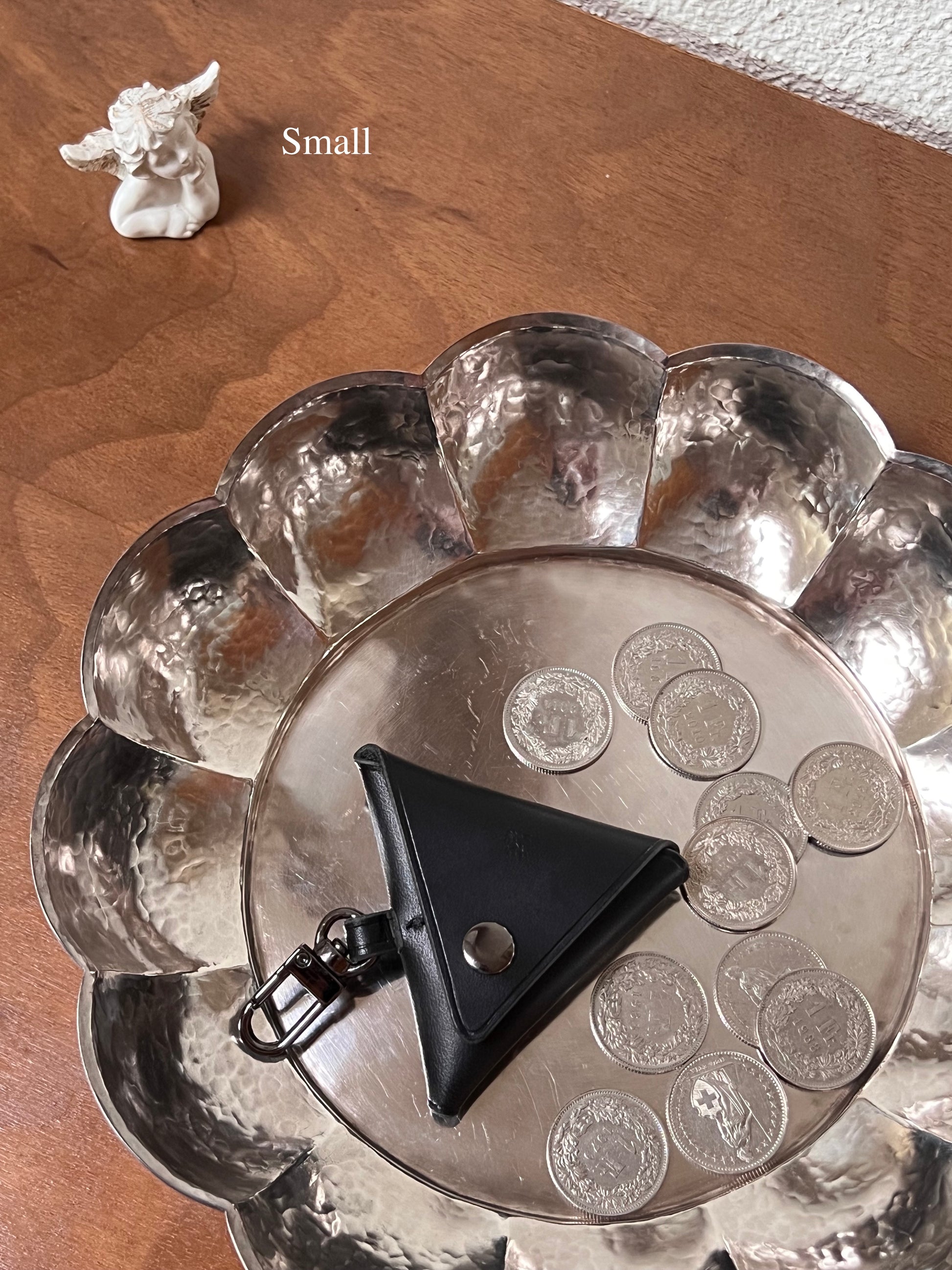 Triangle Coin Purse -  Black