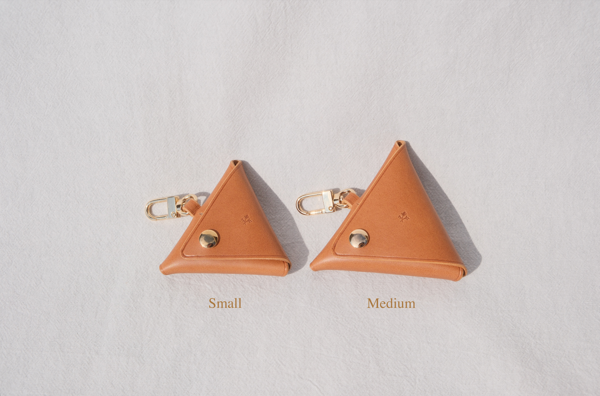 Triangle Coin Purse - Camel